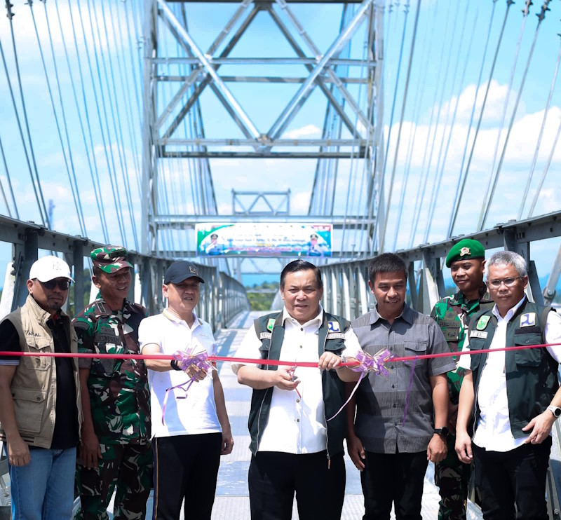 Jembatan Gantung Sipungguk di Kecamatan Salo Diresmikan