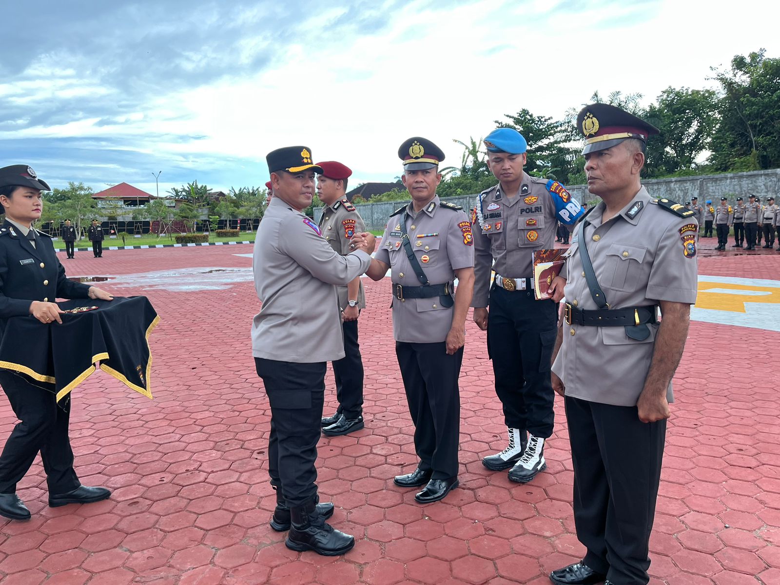 PJU Polres Rohul Disertijabkan, AKP Raja Kosmos Diganti AKP Rejoice Jabat Kasatreskrim