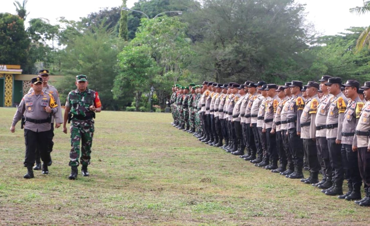 Sinergitas Polres Siak dan Kodim 0322/Siak Dalam Pengamanan Pilkada 2024