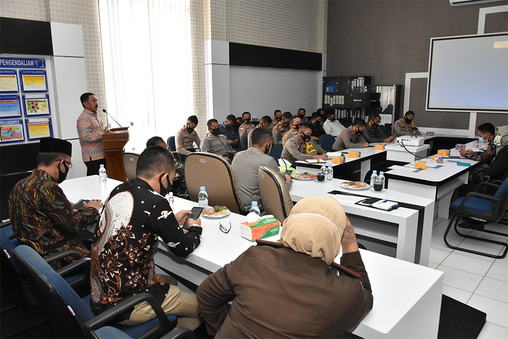 Jelang Pilkada, Polres Bengkalis Gelar Rakor Operasi Mantap Praja Lancang Kuning