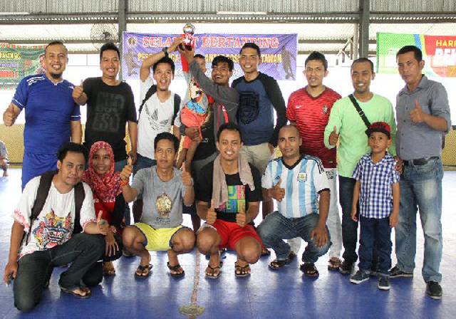 PWI Kota dan PLN Gelar Liga Futsal Antar Posko II