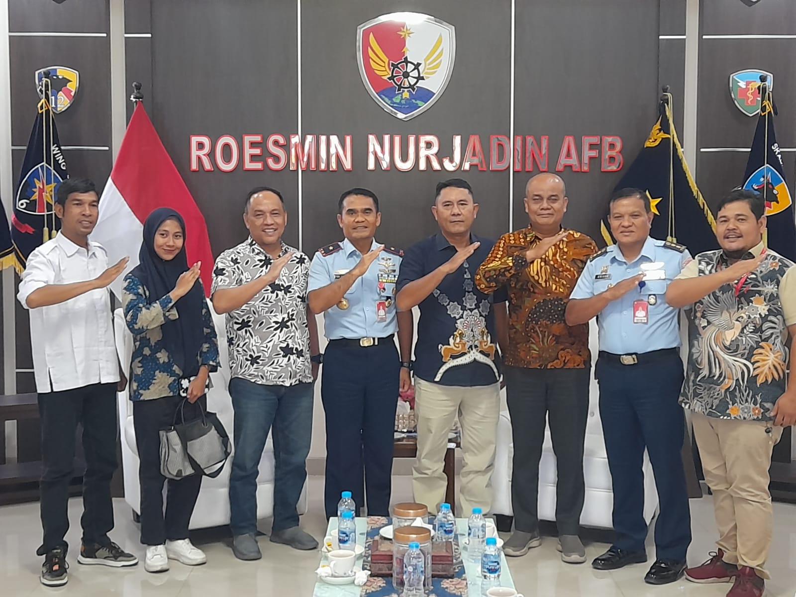 Haluan Riau Pererat Silaturahim dengan Danlanud RSN Pekanbaru