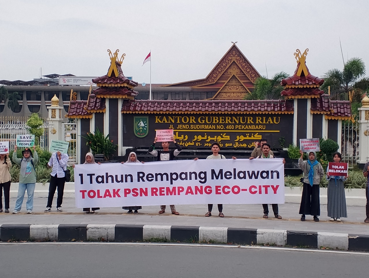 Gelombang Aksi Peringatan Satu Tahun Tragedi Rempang Galang