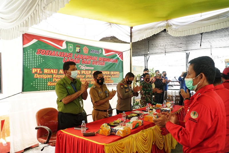 Sosialisasi Larangan Membakar Hutan dan Lahan di Pangkalan Kerinci