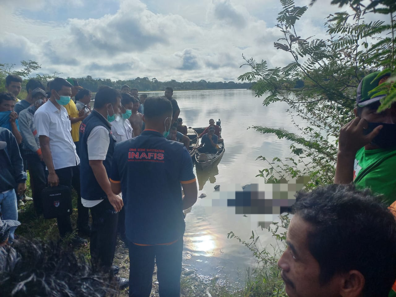 Tanpa Identitas, Warga Kuok Temukan Mayat Mengapung di Sungai Kampar