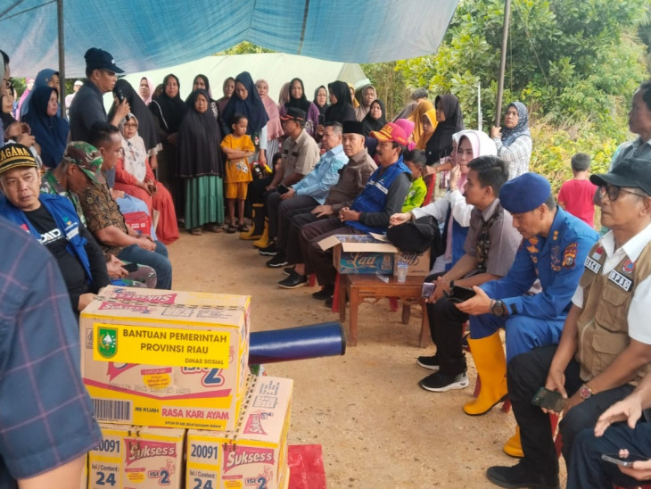 Ratusan Kepala Keluarga Terdampak Banjir di Gunung Sahilan Dapat Batuan 