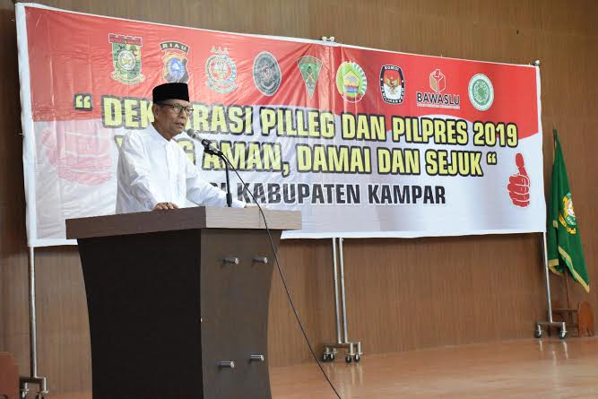 Jelang Pileg dan Pilpres 2019, Bupati Kampar Ingatkan ASN Jaga Netralitas