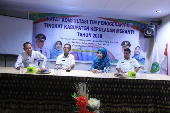 Ketua PKK Meranti Hadiri Rapat Konsultasi TPKK