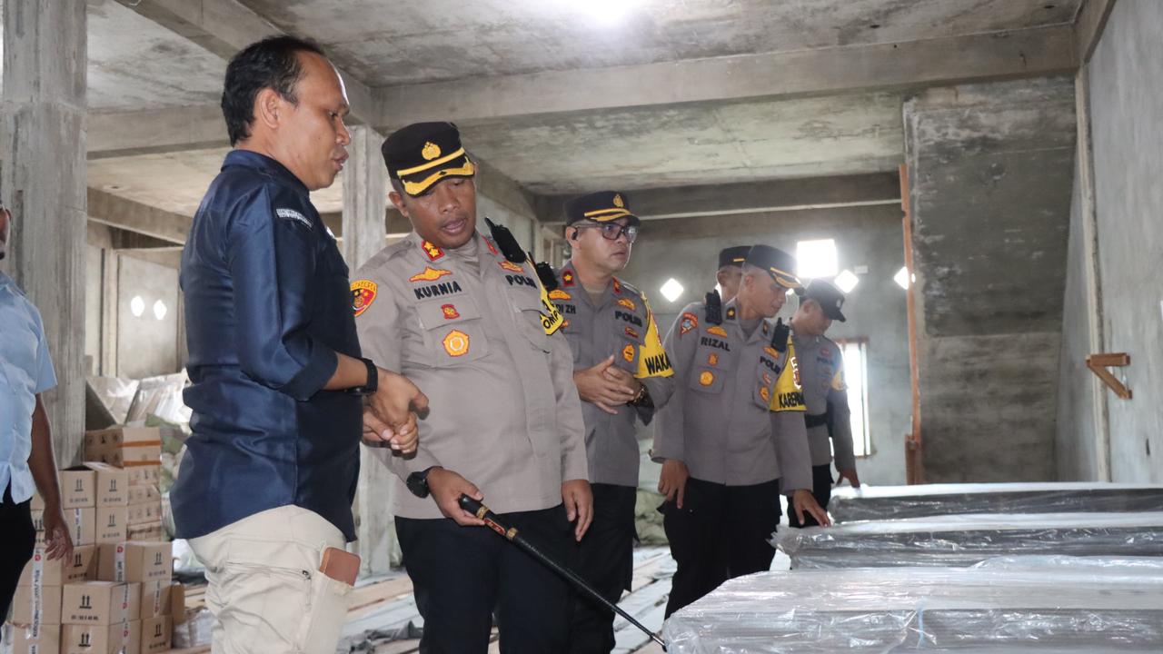 Polres Meranti Cek Keamanan Gudang Logistik KPU