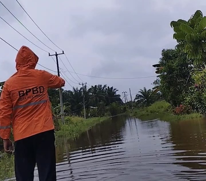 BPBD Pekanbaru Monitoring Daerah Rawan Banjir