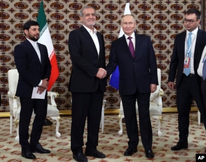 Rusia-Iran, Vladimir Putin dan Pezeshkian Bertemu