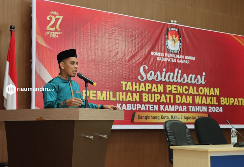 KPU Kampar Sosialisasi Tahapan Pencalonan Pilkada 2024