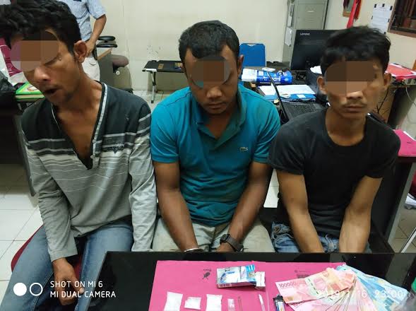 Pesta Narkoba di Kadang Ayam, 3 Pria Digerebek Polisi