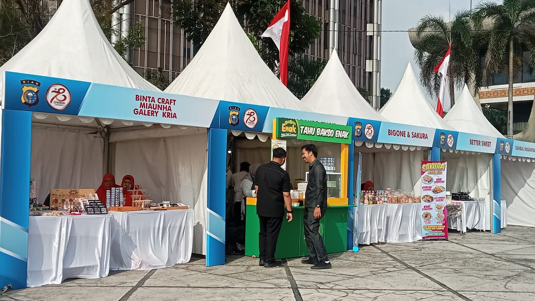 Puluhan Stand UMKM Meriahkan HUT Bhayangkara 78