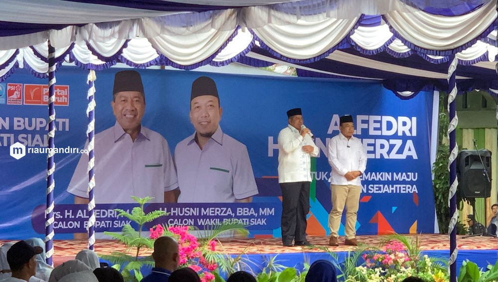 Pasangan Alfedri-Husni Didukung Koalisi Siak Maju