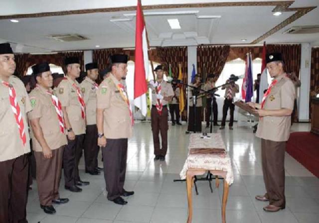 Wawako Lantik Pengurus Kwartir Cabang Pramuka