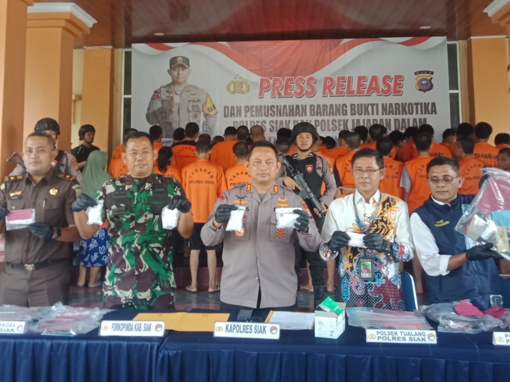 Hasil Operasi Antik Lancang Kuning 2024, Polres Siak Amankan 49 Tersangka 