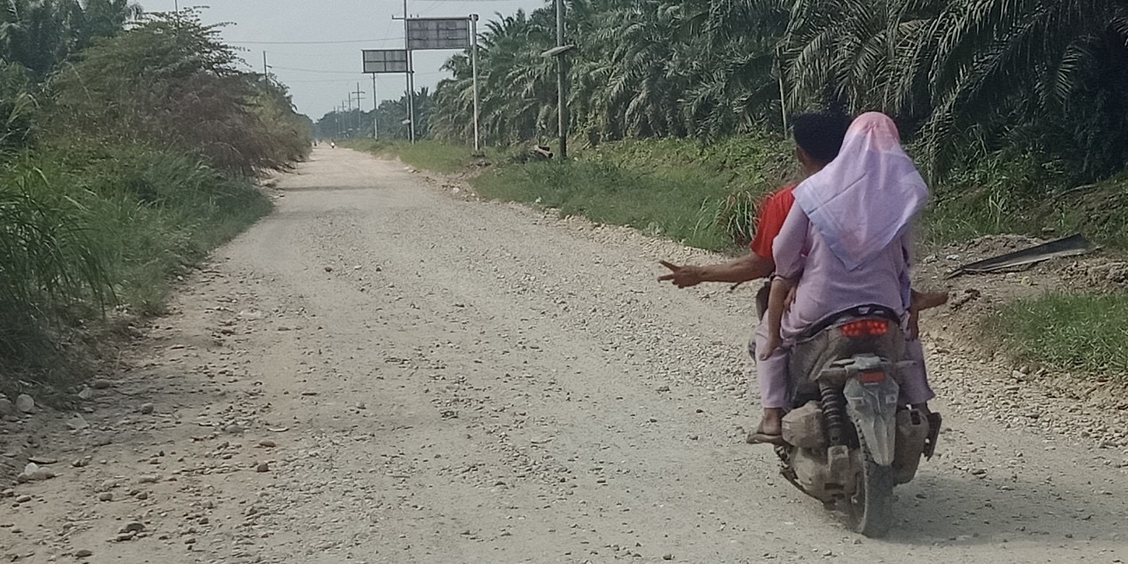 Rusak dan Berdebu, Warga Keluhkan Jalan Desa Kota Raja