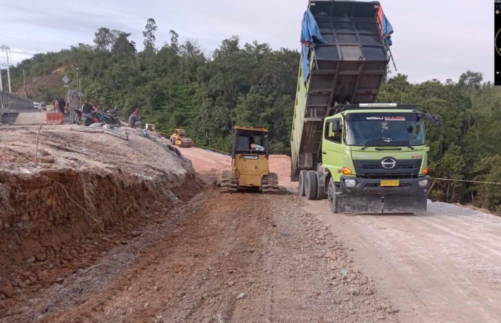 Pengerjaan 70 Persen, Lintas Riau-Sumbar di Tanjung Alai Beroperasi Pekan Depan