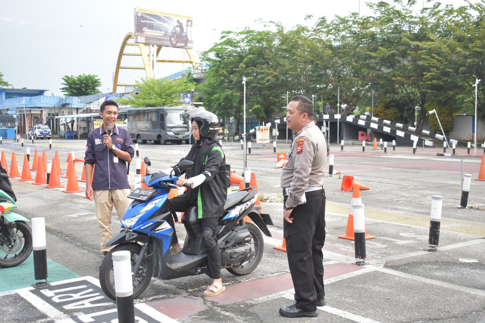 Satlantas Polresta Pekanbaru Jadikan Komunitas Motor Pelopor Safety Riding