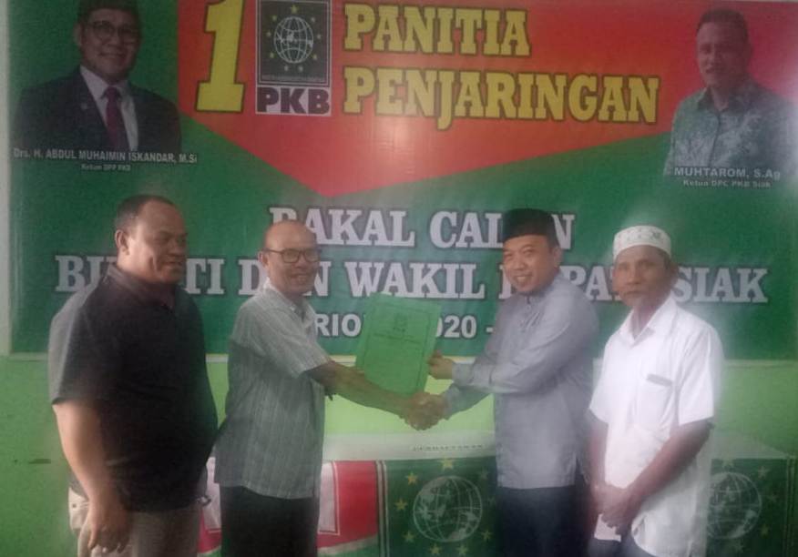 Ikut Pilkada Siak, Dirut PT Persi Husni Merza Ambil Formulir Balon Wakil Bupati di PKB 