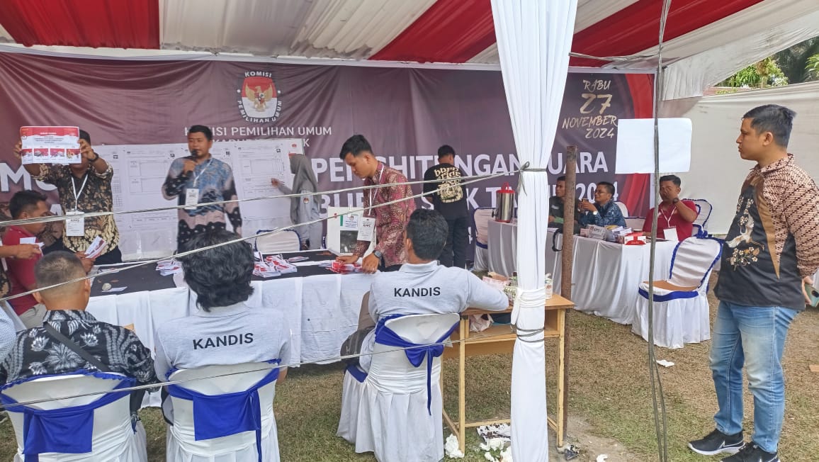 KPU Siak Simulasikan Pemungutan dan Penghitungan Suara Pilkada Siak