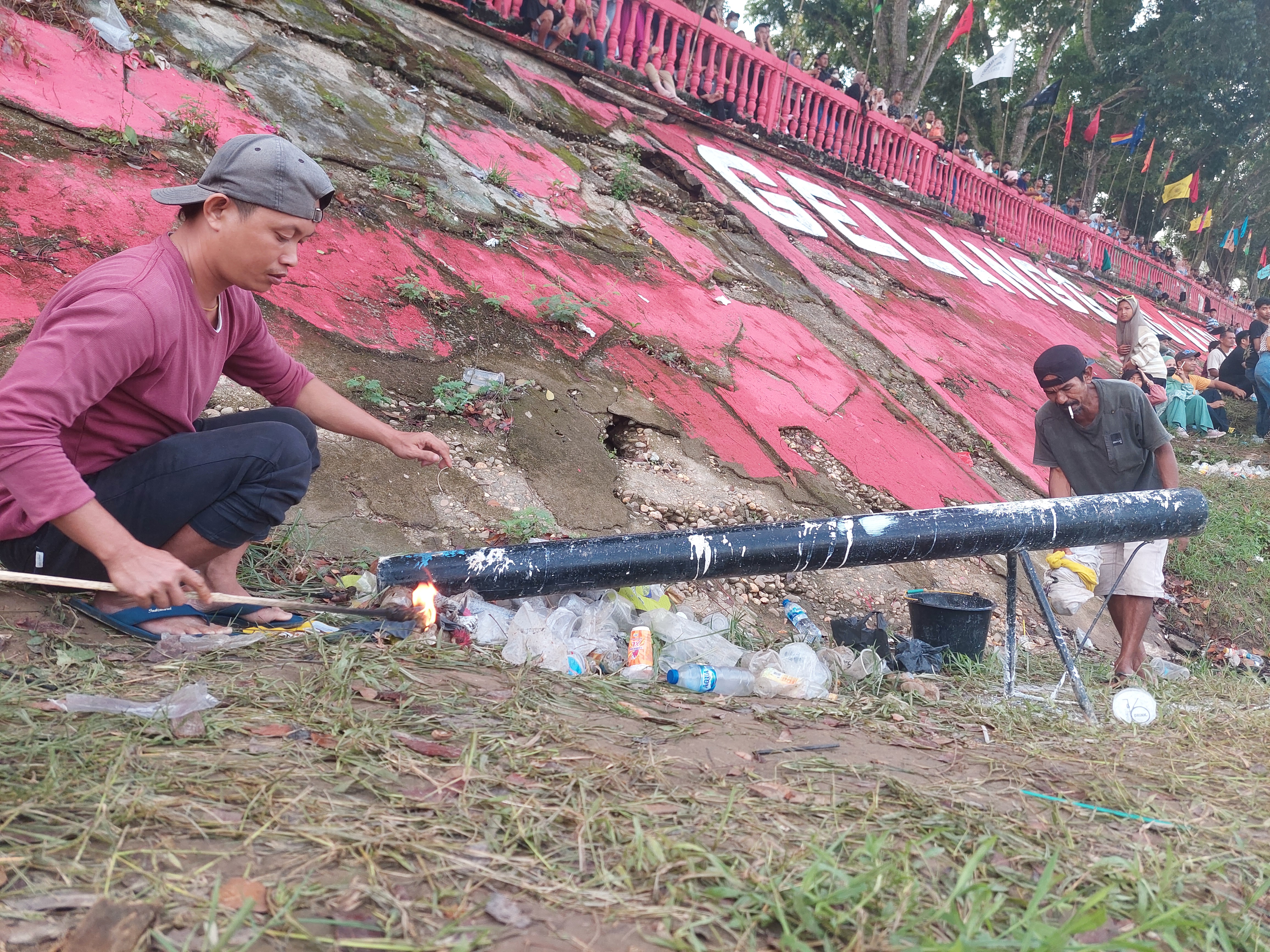 Mengenal Cagak, Alat yang Digunakan Saat Pelepasan Pacu Jalur