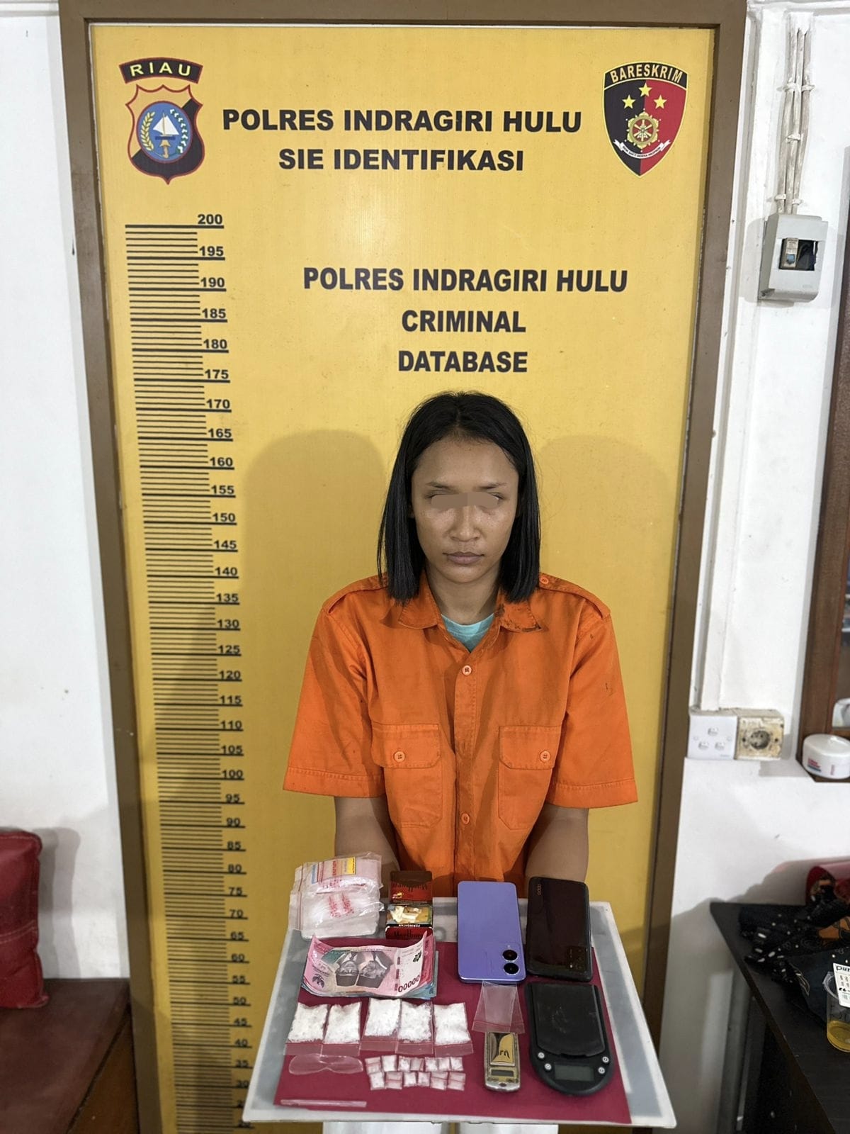 Polres Inhu Tangkap Ratu Narkoba, Sita 26,75 Gram Sabu