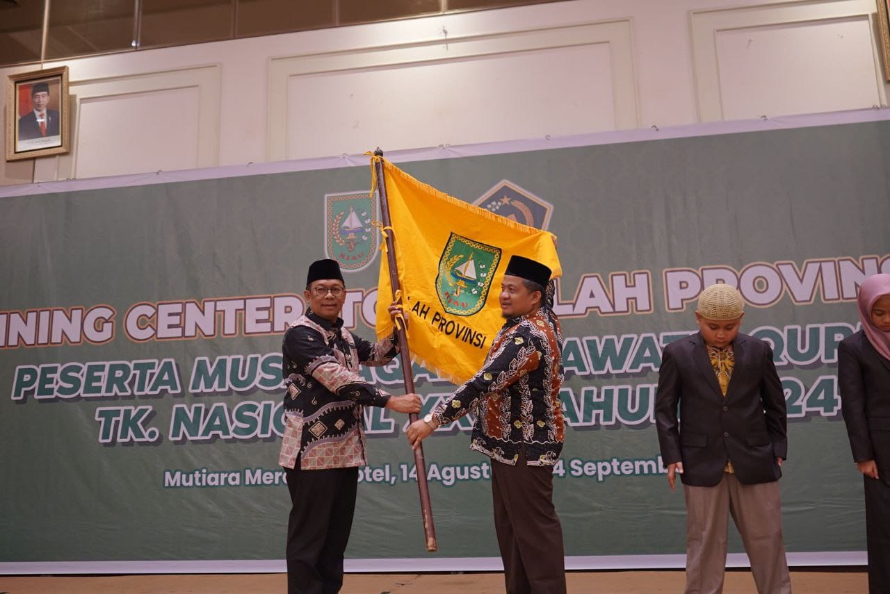 Pj Gubri Rahman Hadi Lepas Kafilah Riau Menuju MTQ Nasional XXX di Kalimantan Timur