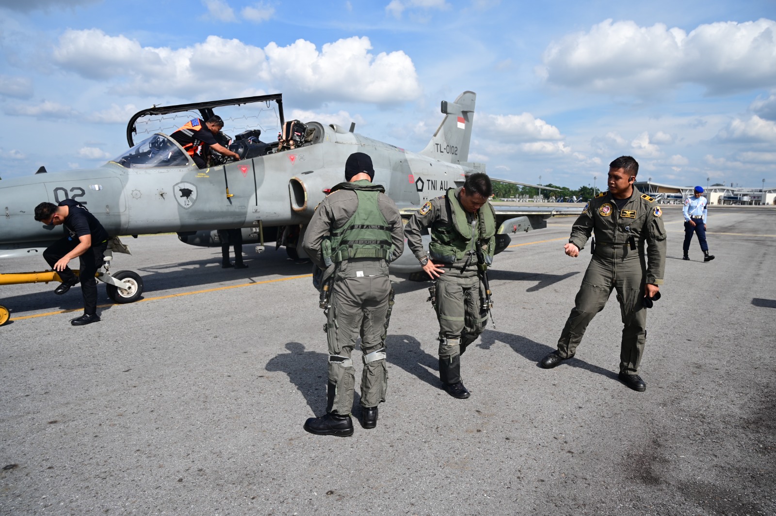 Crash Team Lanud Roesmin Nurjadin Hadapi Dua Skenario Darurat Beruntun