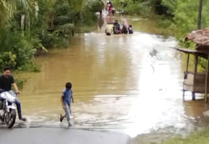 Aceh Barat Terendam Banjir 50 cm