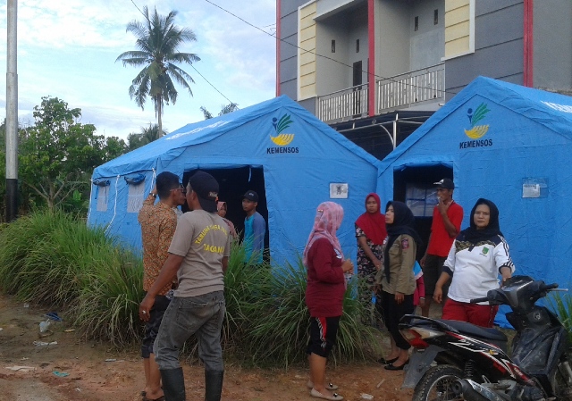 Banjir Rendam Tiga Desa di Rokan Hilir, 2.500 Warga Tidur di Pengungsian