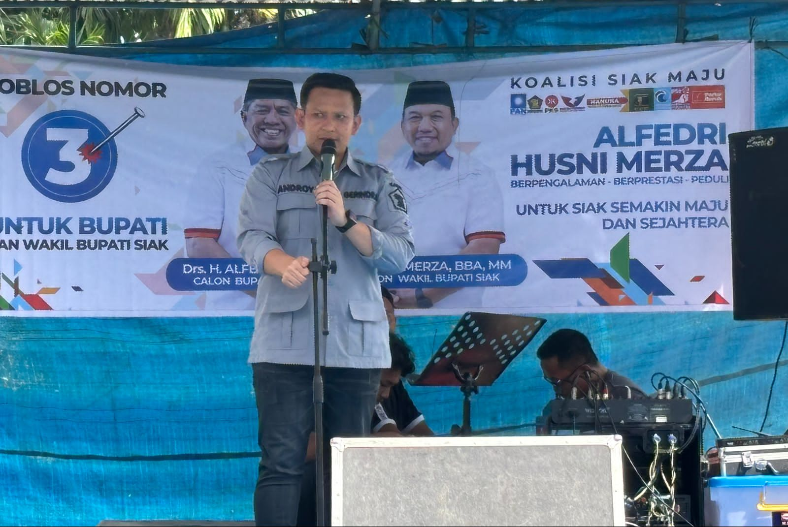 Androy Ajak Warga Kandis Dukung Nasir-Wardan dan Alfedri-Husni di Pilkada