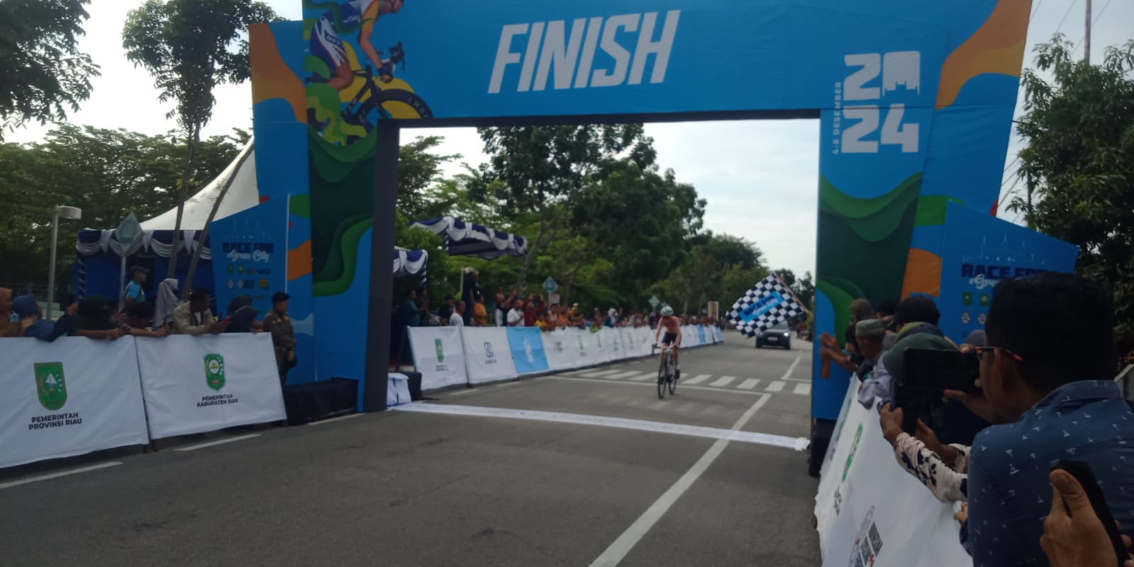 Tour de Siak 2024, Pebalap New Zealand Finish Etape 1