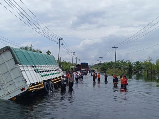 Pembangunan Flyover Diusulkan BPJN Riau Solusi Banjir Tahunan di KM 83 Pelalawan