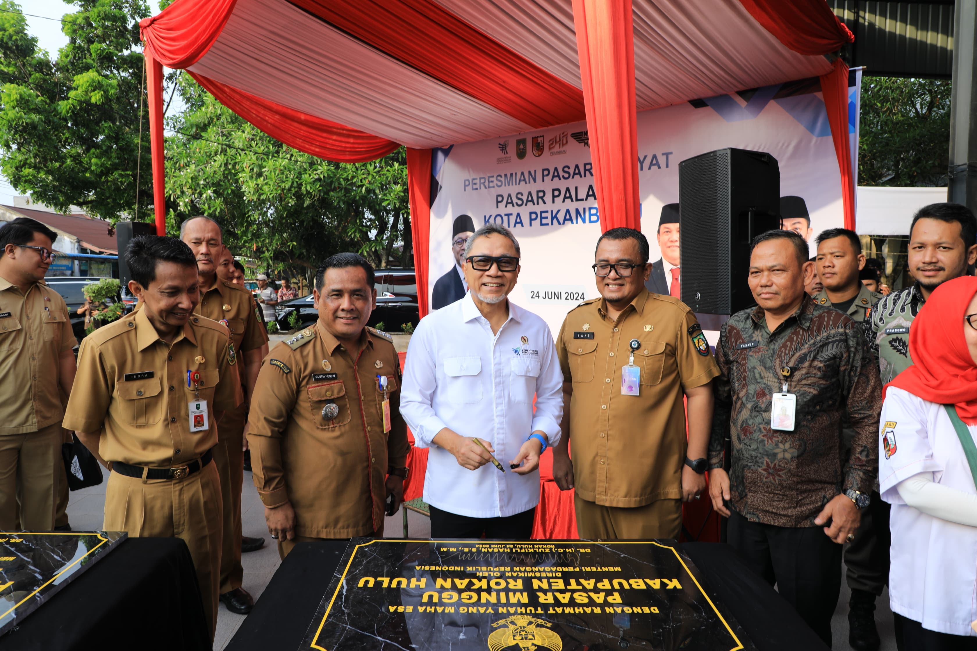 Pasar Rakyat Pasar Minggu Rohul Diresmikan