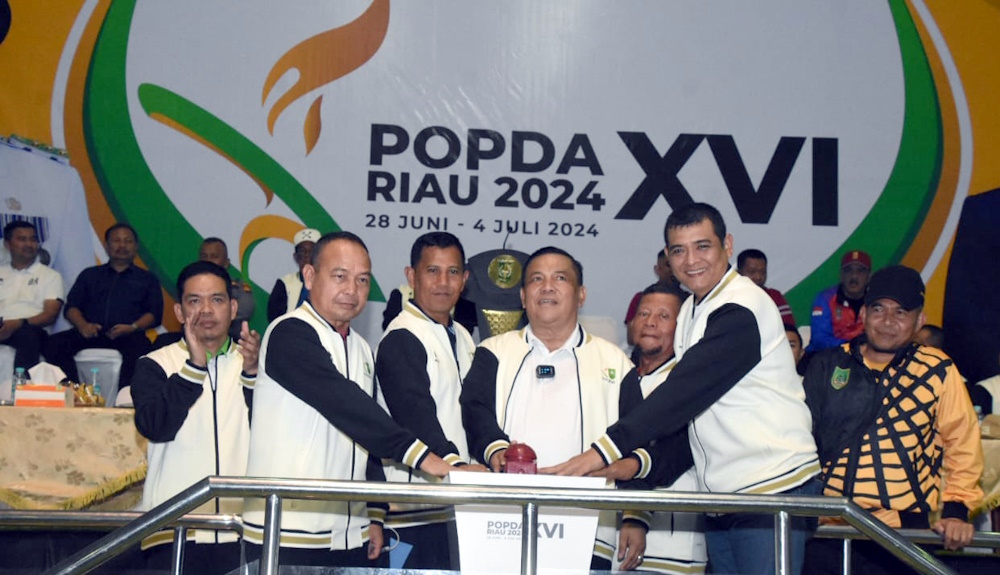 Pertandingkan 9 Cabor, Pembukaan Popda Riau 2024 Meriah 