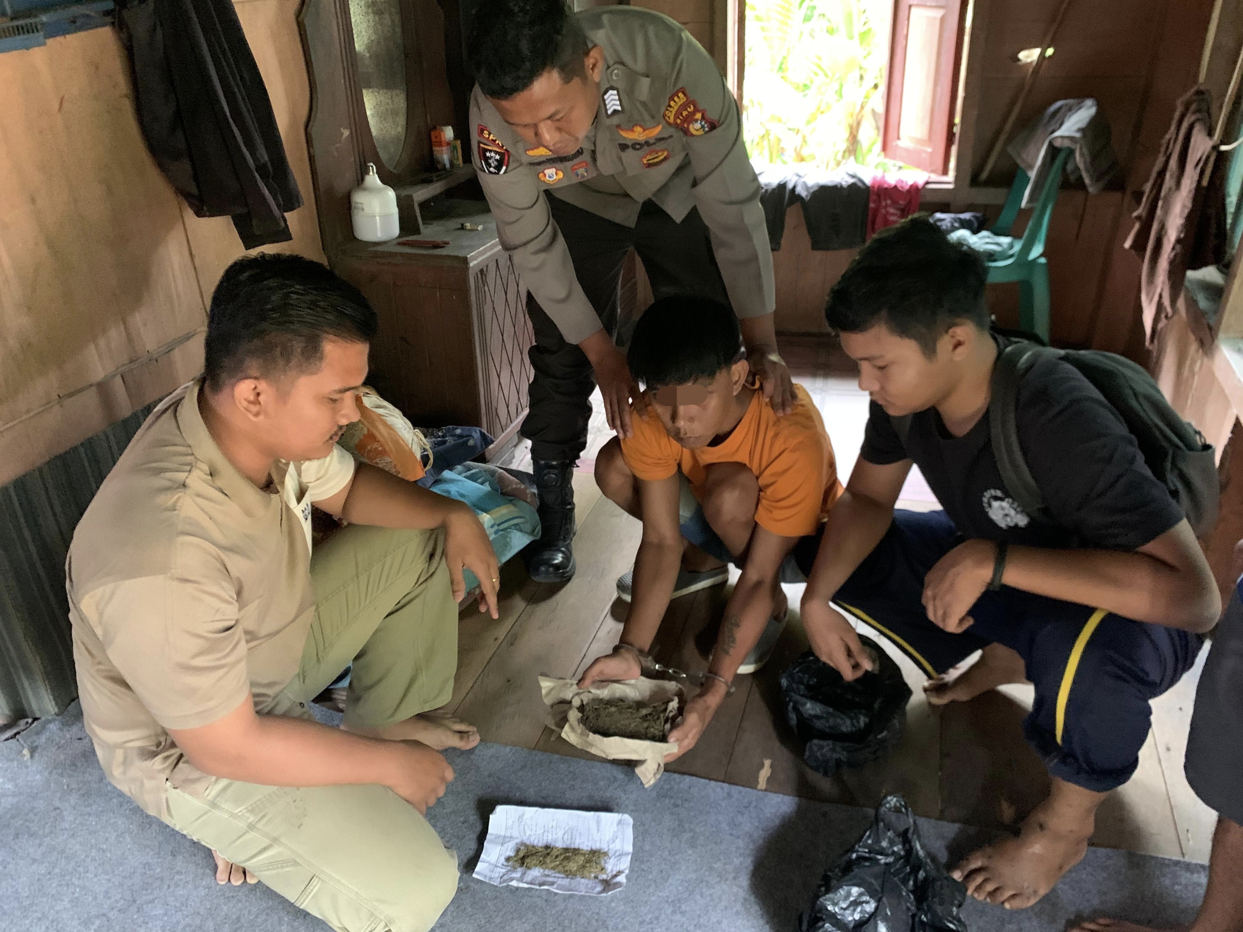 Kapolsek Kelayang Bergelut Tangkap Bandar Ganja