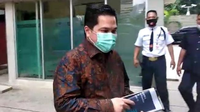 Erick Thohir Ketahuan Menemui Pimpinan KPK Lewat Pintu Belakang