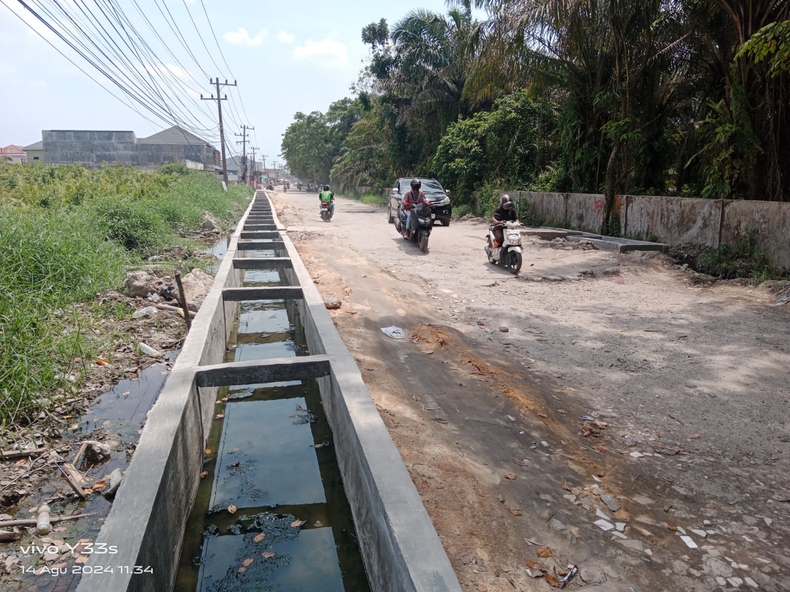 Perbaikan Drainase Rampung, Perbaikan Jalan Bangau Sakti Dilelang