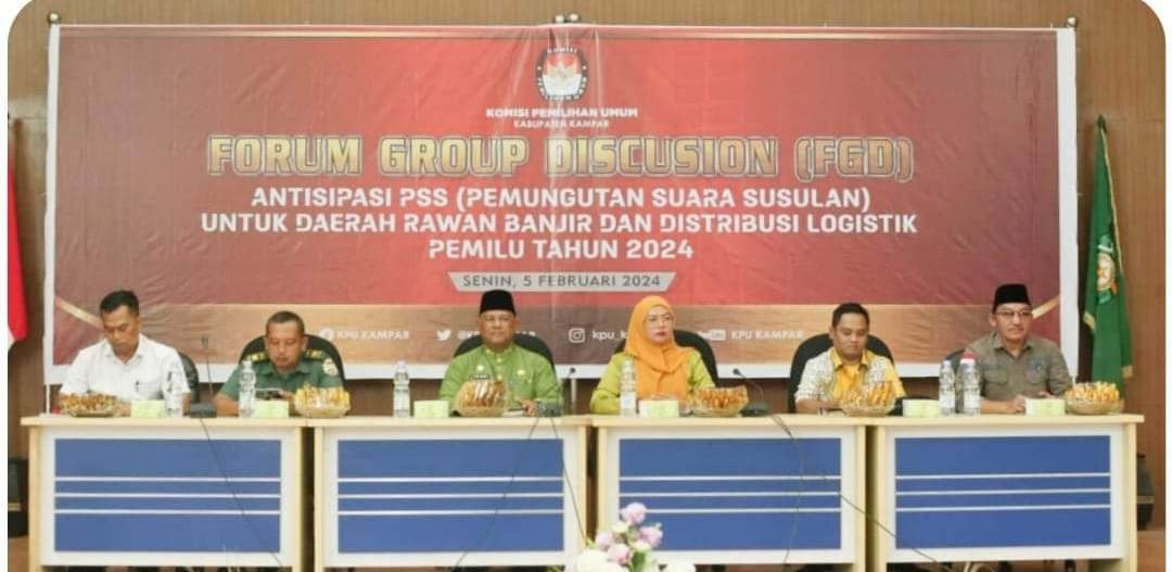 KPU Kampar Antisipasi Pemungutan Susulan di TPS Rawan Banjir