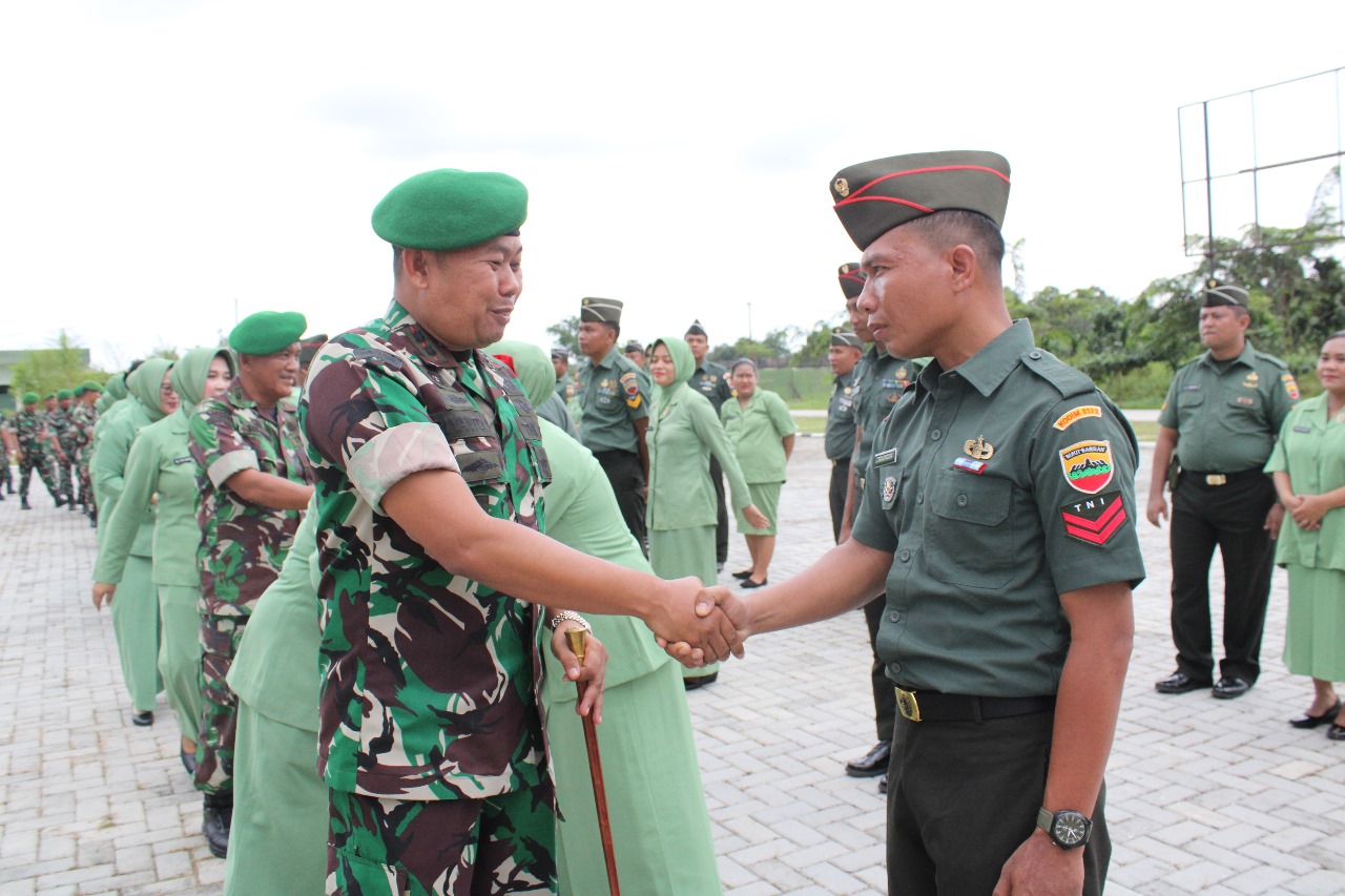 Kodim 0322/Siak Gelar Upacara Kenaikan Pangkat Periode 1 Oktober 2024