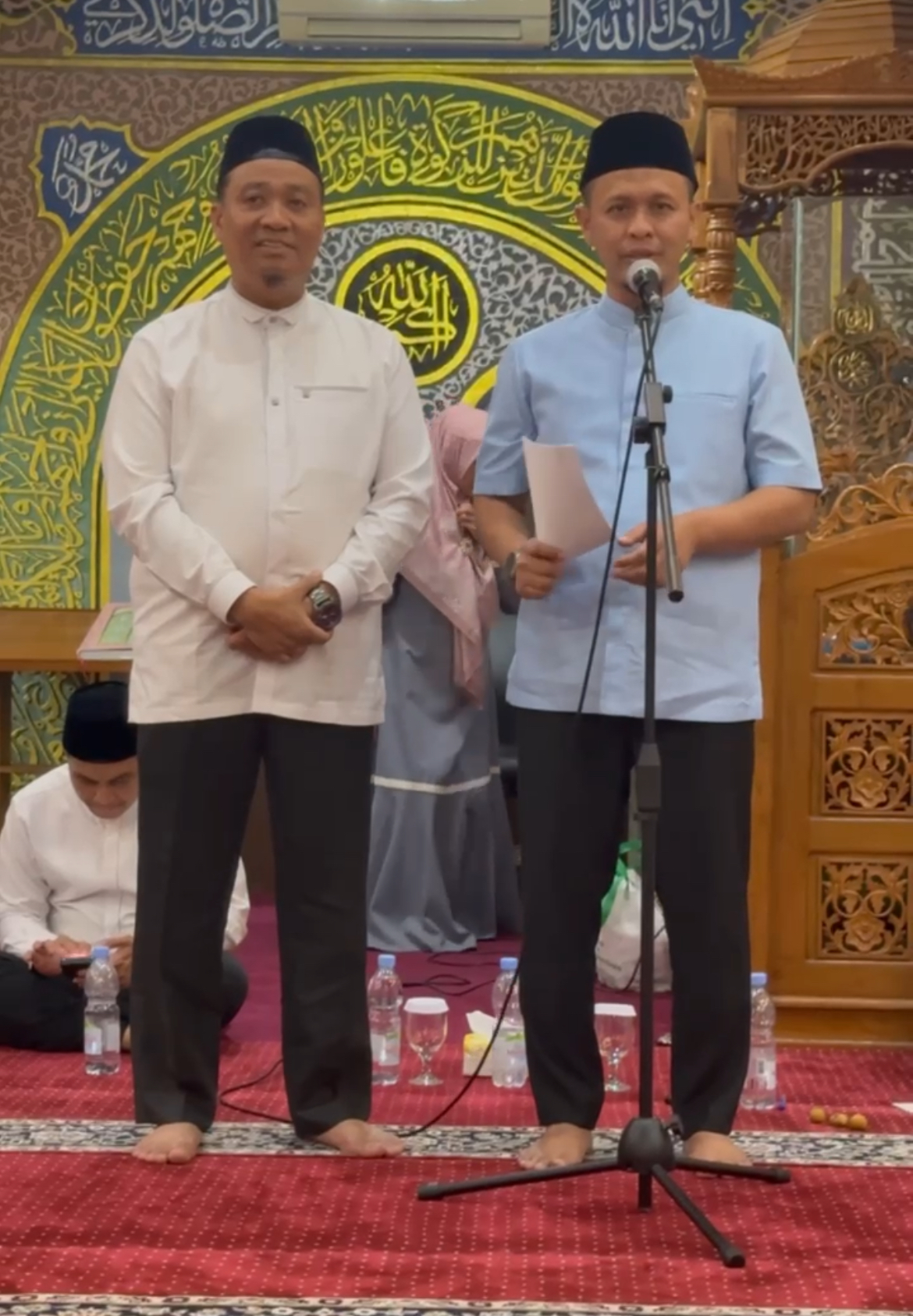 Bersama Wawako Markarius, Wako Agung Peringati Nuzulul Quran di Sidomulyo Timur