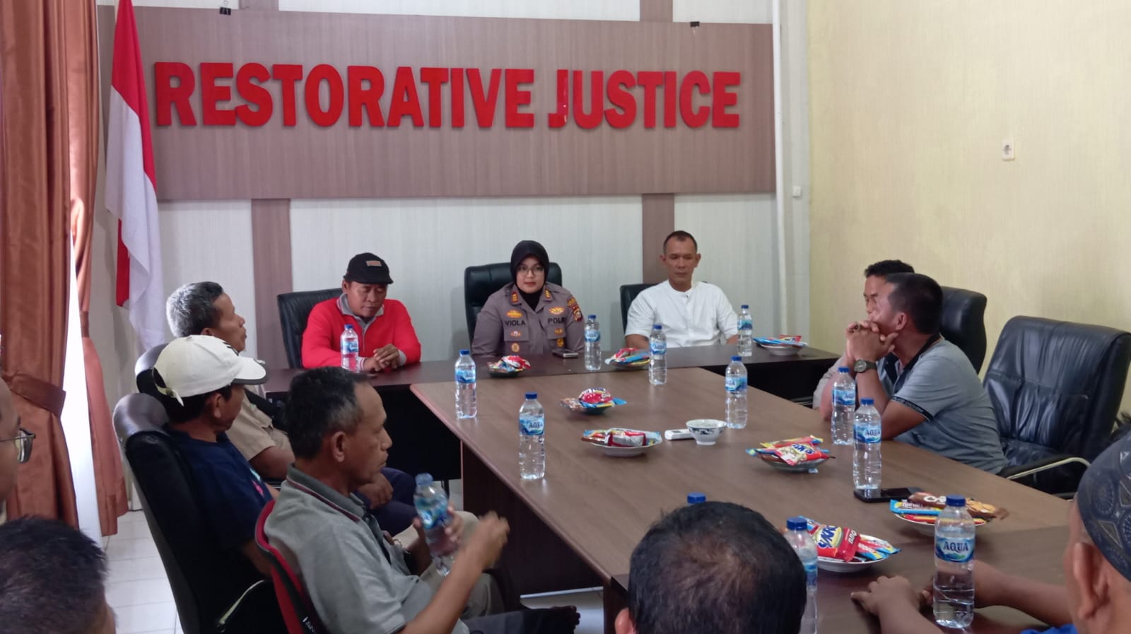 Polsek Pangkalan Kerinci Ajak Masyarakat Jaga Kamtibmas Pilkada 2024