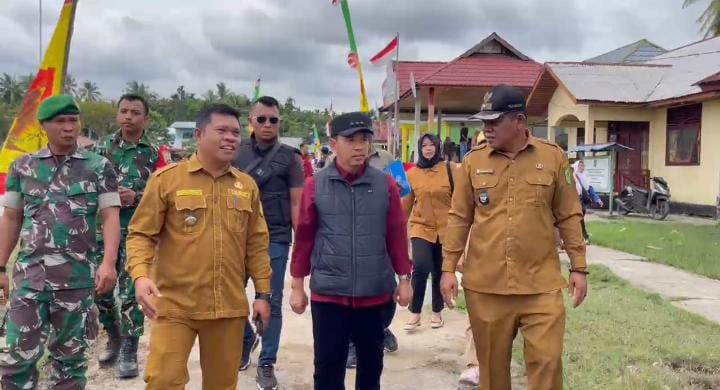 Tinjau Pembangungan, Pj Bupati Erisman Yahya Sambangi Pulau  Burung