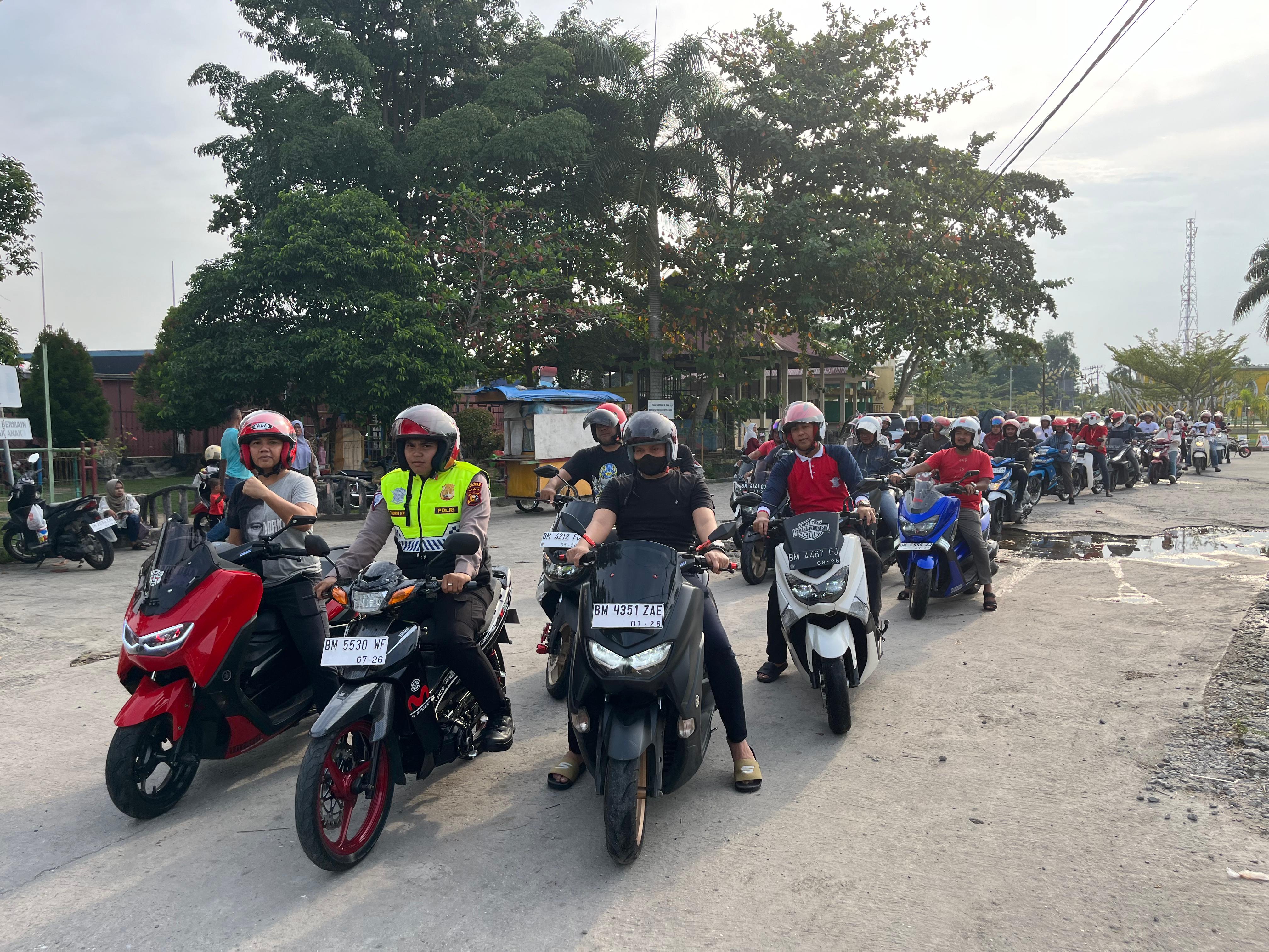 Touring Kemerdekaan, Satlantas Polres Kampar Kampanyekan Keselamatan Berlalulintas