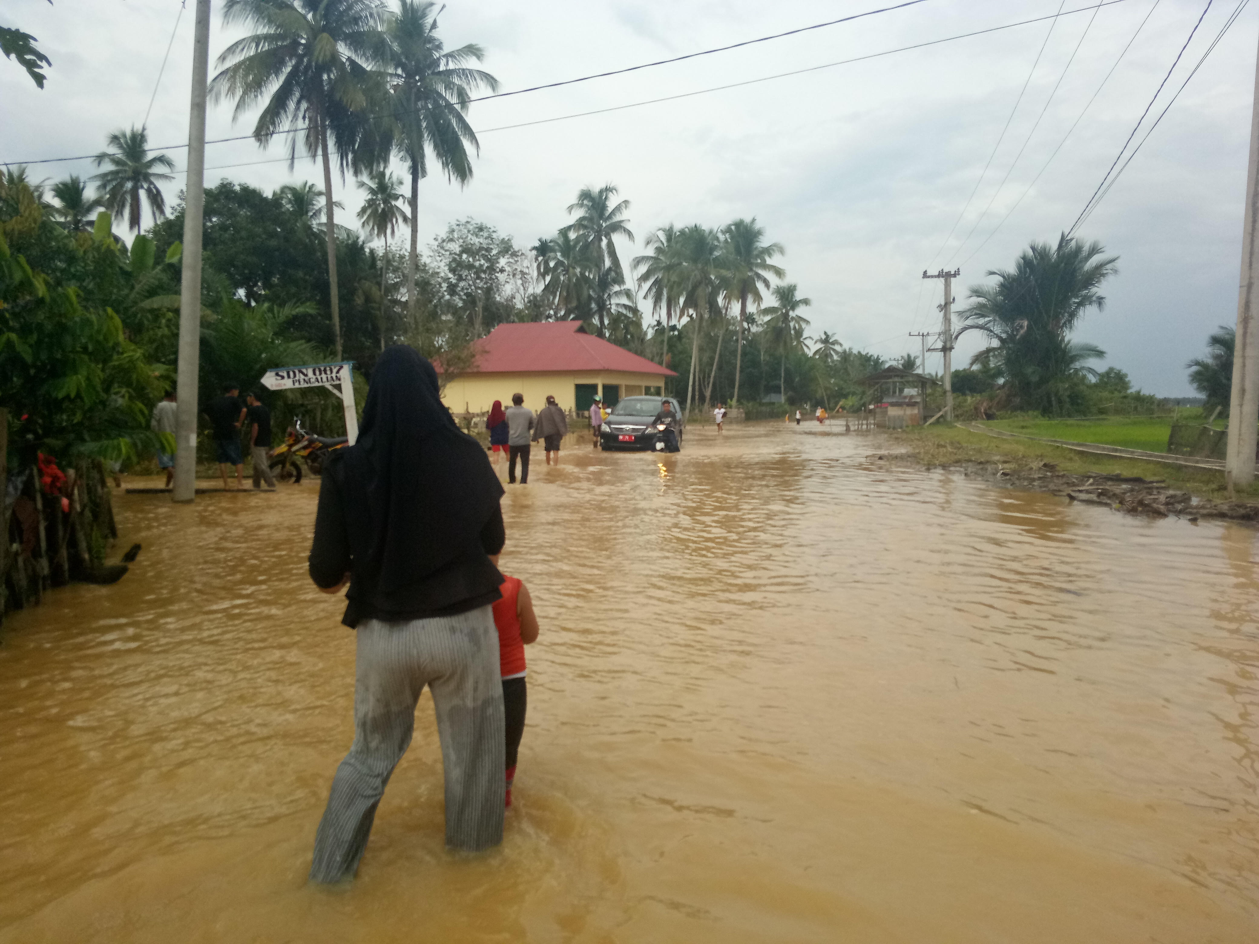 9 Desa di Kecamatan Kuantan Hilir Seberang Terendam Banjir