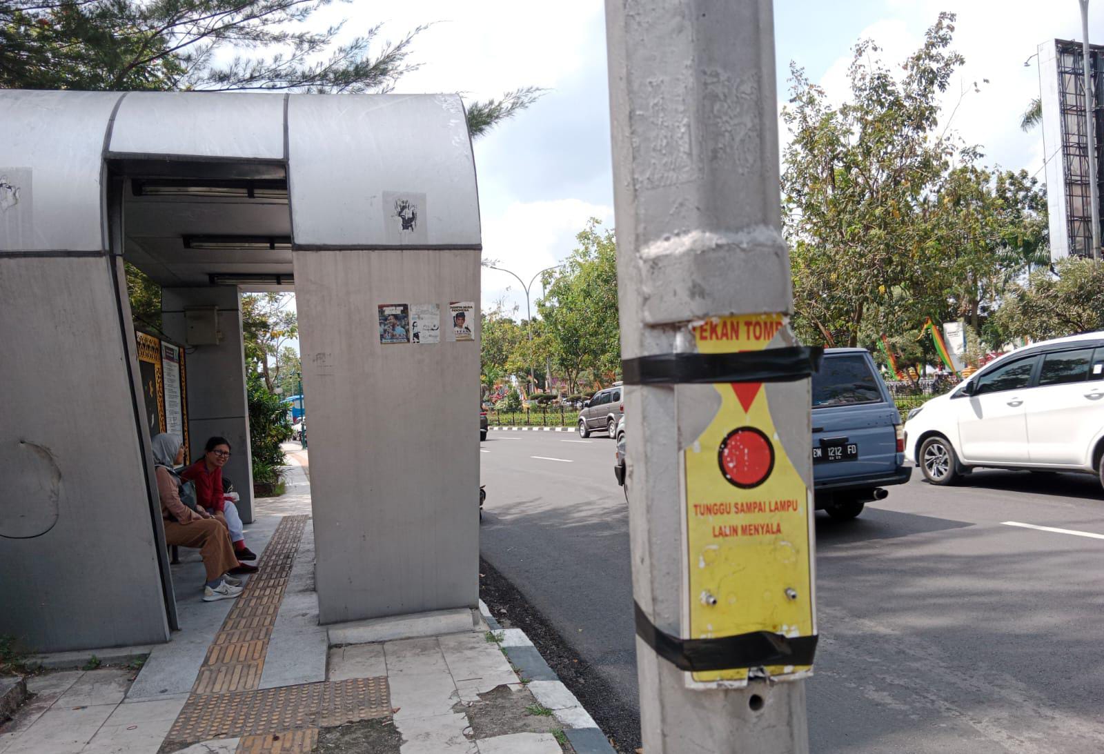 Pejalan Kaki Keluhkan Pelican Crossing Tak Berfungsi, Dishub Pekanbaru: Pemeliharaan