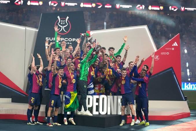 Kalahkan Madrid 2-5, Barcelona Juara Piala Super Spanyol