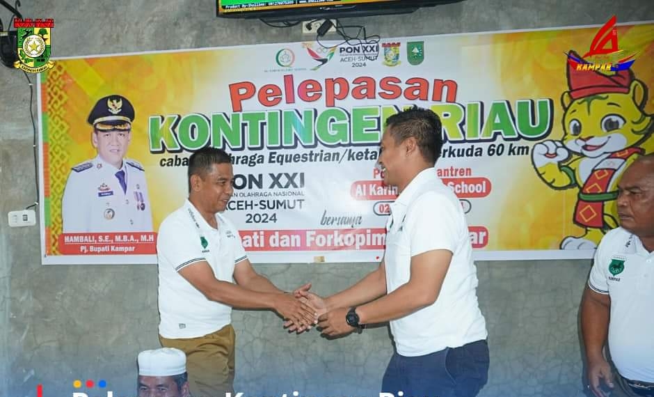 Atlet Berkuda Kontingen Riau Dilepas Ikut PON XXI Aceh-Sumut